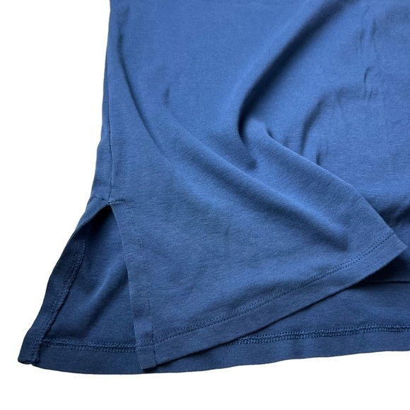Chicos Summer Shirt Women Size 3 XL/16 Blue Side Slit Pullover Blouse Top Spark - Picture 9 of 9